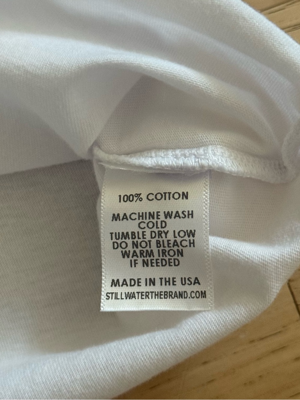 Stillwater BOYFRIEND CROP TEE White Size Medium - Picture 6 of 10